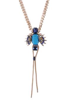 Blue Calypso Y-Chain Necklace Blue Calypso Y-Chain Necklace