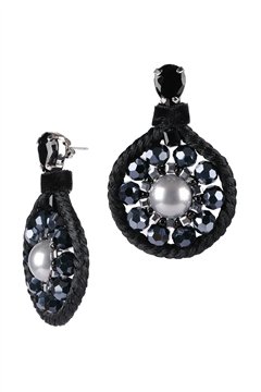 Black Beauty Pearl Statement Earrings