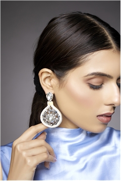 Intense Ivory Pearl Statement Earrings