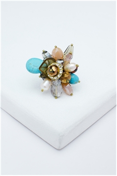 Forever Young Aquamarine Stone Statement Ring
