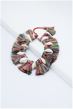 Multi-Thread Fluorescent Shell Bracelet