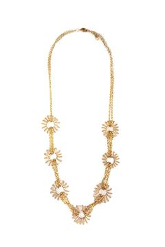 Tequila  White Glass Necklace