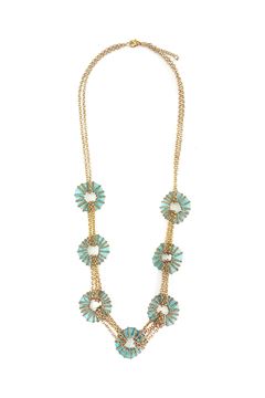 Sweet Sapphire Glass Necklace