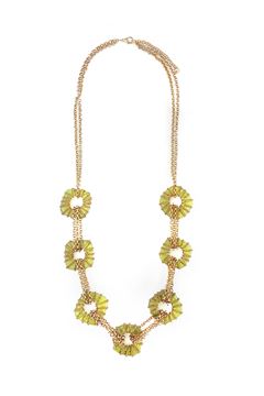 Bijou Green Glass Necklace