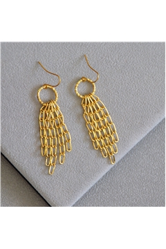 Hazel Gold Link Delicate Earrings