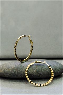 Rosaline Gold Hoop Earrings