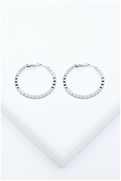 Harriet Silver Hoop Earrings
