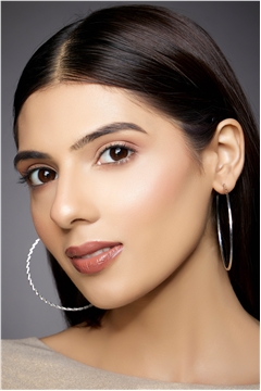 Arabella Silver Hoop Earrings