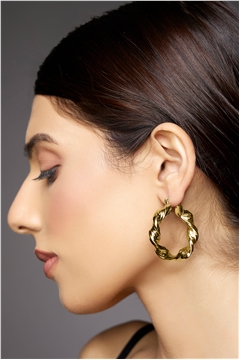Chantelle Twisted Hoop Chunky Earrings