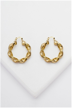 Chantelle Twisted Hoop Chunky Earrings