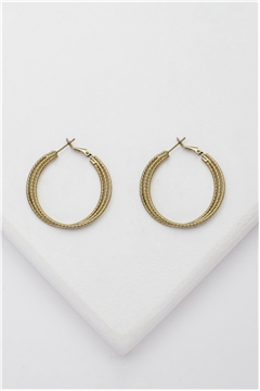 Luciana Gold Hoop Earrings