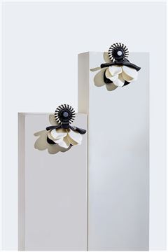 Ebony Ivory Poppy Drop Earrings