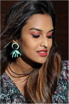 Menthé Poppy Drop Earrings