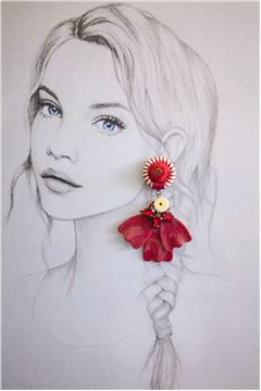 Cardinal-Petale-Resortwear-Drop-Earrings