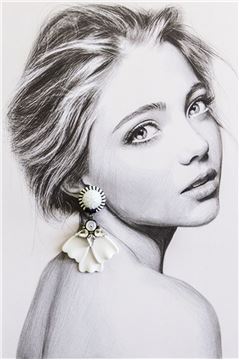 Dahlia Petale Resortwear Drop Earrings