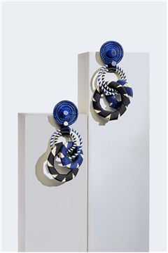 Butterfly Interlocked Double Hoop Earrings