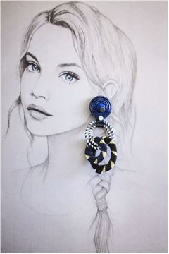 Butterfly Interlocked Double Hoop Earrings