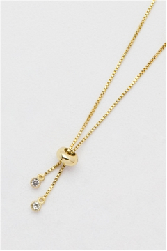 Pineapple Charm Gold Cubic Zirconia Bracelet