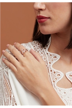 RHEA Rose Gold Dog Ring