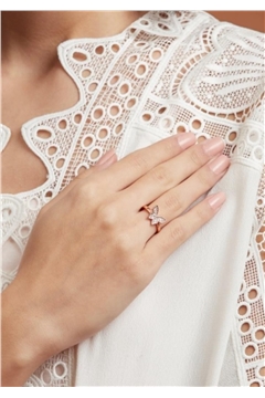 Rose Gold Butterfly Ring