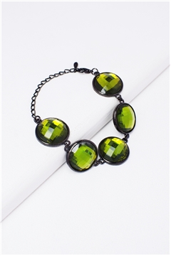 Luminous Emerald Gemstone Bracelet