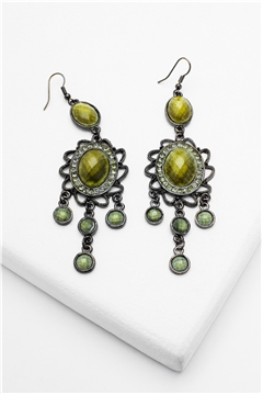 Verde Gemstone Drop Earrings