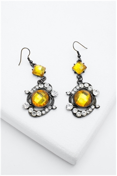 Topaz Gemstone Drop Earrings