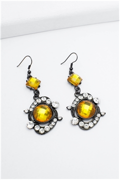 Topaz Gemstone Drop Earrings