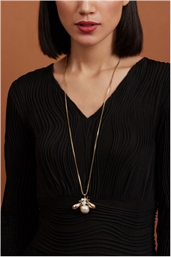 Asteroid Gold Bee Necklace