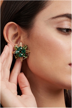 North Star Crystal Stud Earrings