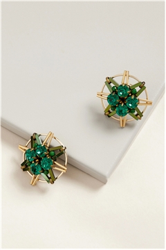 North Star Crystal Stud Earrings