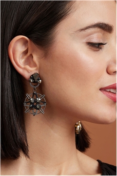 Nebula Starry Crystal Drop Earrings