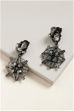 Nebula Starry Crystal Drop Earrings