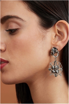 Interstellar Starburst Crystal Dangler Earrings
