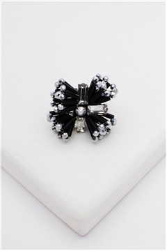 Noir Cluster Astral-Nova Crystal Ring