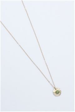 Dainty Rustic Round Necklace