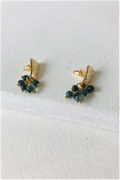 Trinkly Emerald Drop Earrings