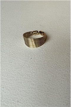 Orbit Curve Gold Ring