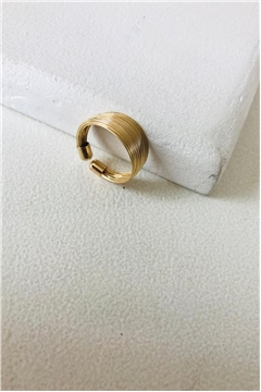 Orbit Curve Gold Ring