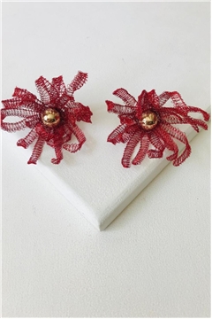 Scarlet Lunar Whisper Earrings