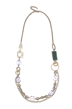 Genies Charm Silver Chain Link Necklace Genies Charm Silver Chain Link Necklace