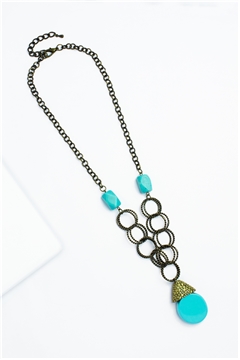 Aruban Coiled Turquoise Necklace