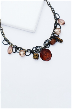 Brown Dice Necklace