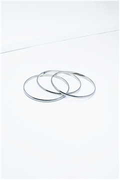 Set Of 3 Silver Bangles