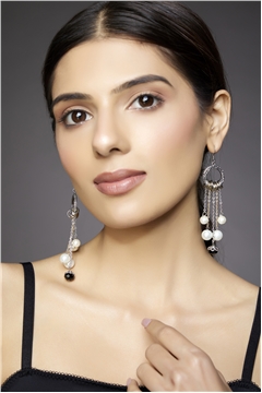 Drops of Pearls Dangler Earrings