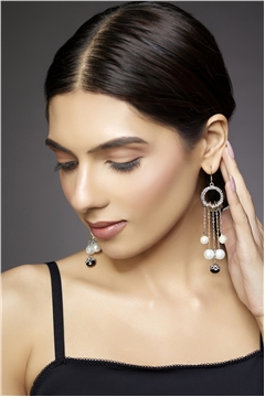 Drops of Pearls Dangler Earrings