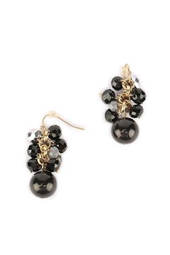 Neverland Black Pearl Drop Earrings