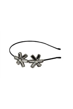 The Minions Black Double Flower Stone Hairband