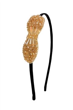 The You Know You Love Me Champagne Crystal Bow Hairband