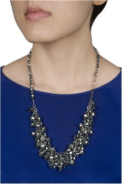 Silver Shimmer Crystal Stone Necklace Silver Shimmer Crystal Stone Necklace